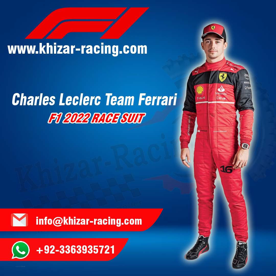 Charles Leclerc Team Ferrari 2022 RACE suit – Khizar Racing